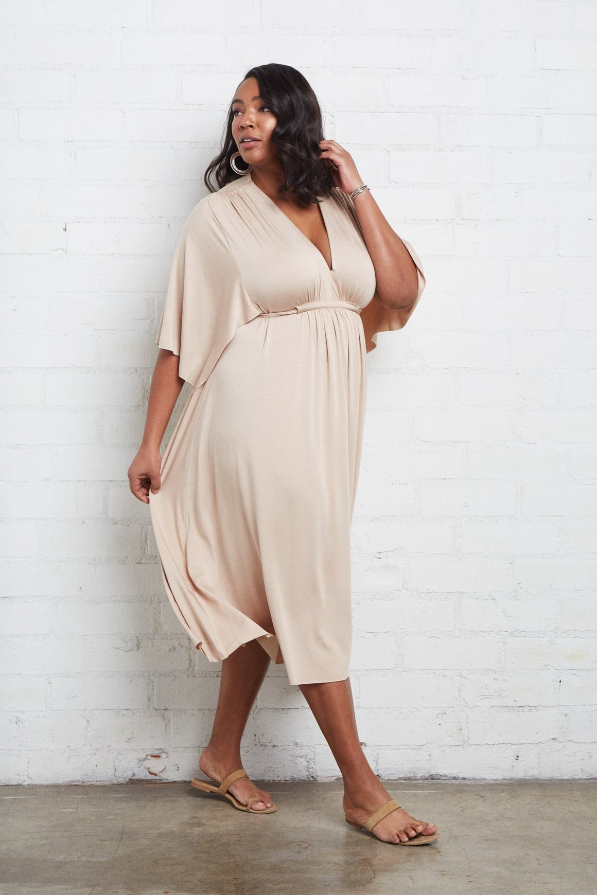 Mid-Length Caftan - Plus Size