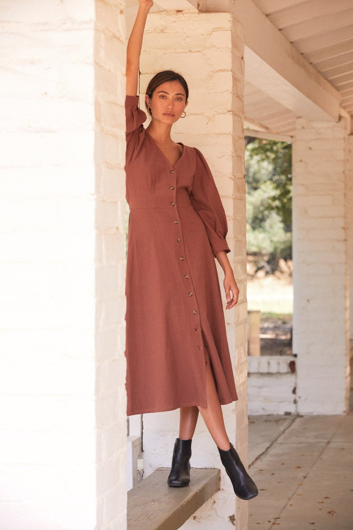 Linen Canvas Agnes Dress
