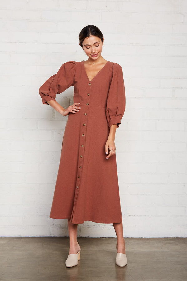 Linen Canvas Agnes Dress