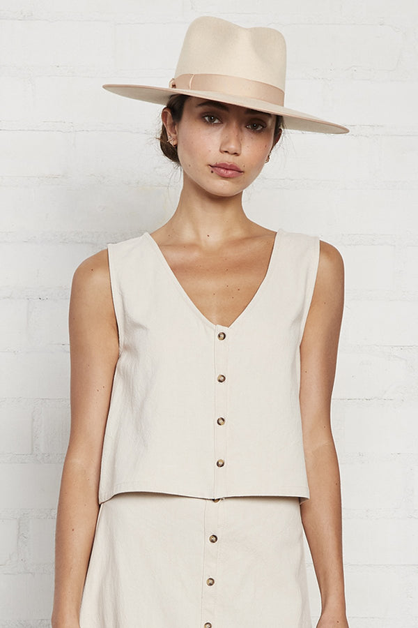 Linen Canvas Allison Tank