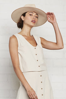 Linen Canvas Allison Tank