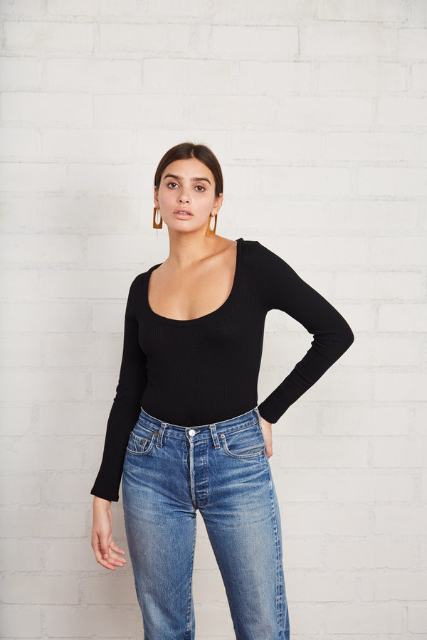 Finley Sweater Rib Scoopneck