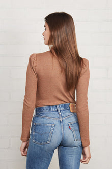 Metallic Rib Ada Top