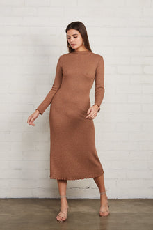 Metallic Rib Mara Dress
