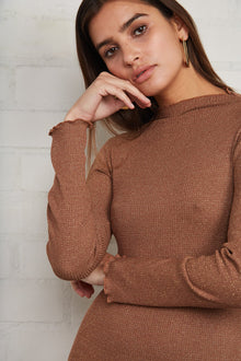 Metallic Rib Mara Dress