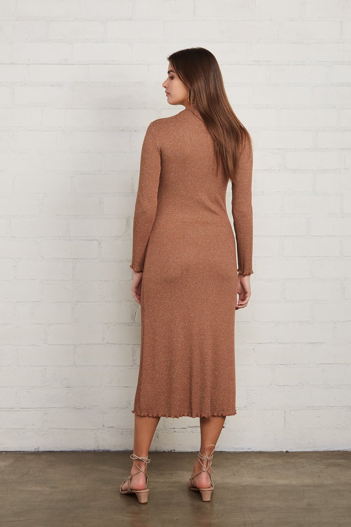 Metallic Rib Mara Dress