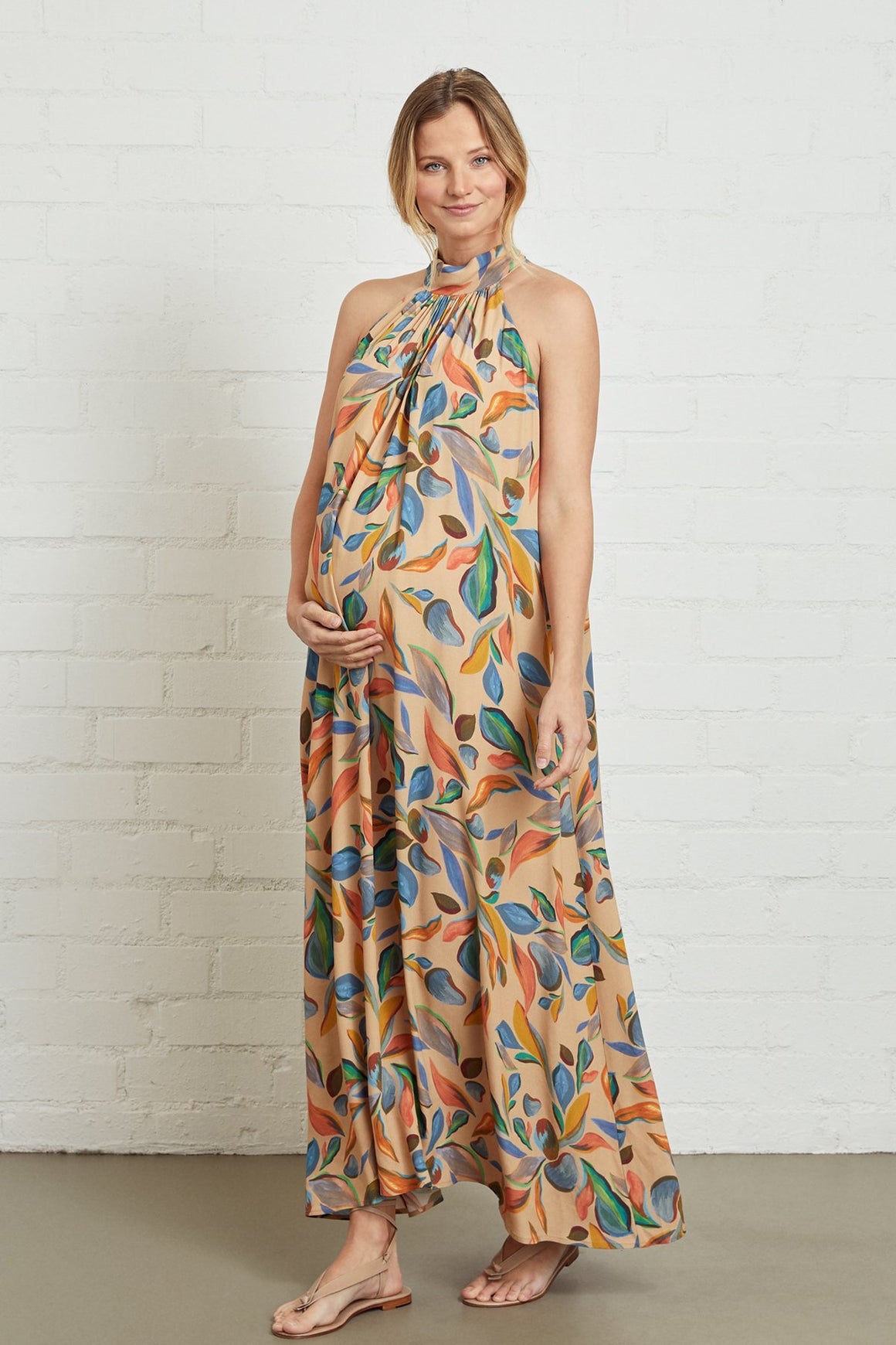 Crepe Lotus Dress - Maternity