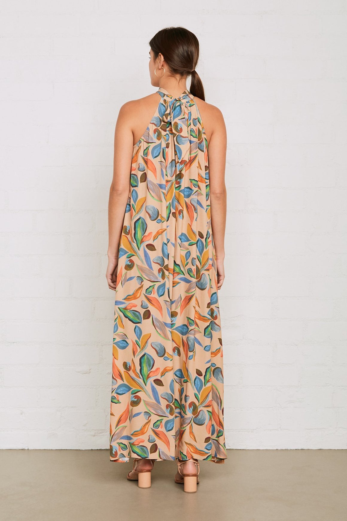 Crepe Lotus Dress