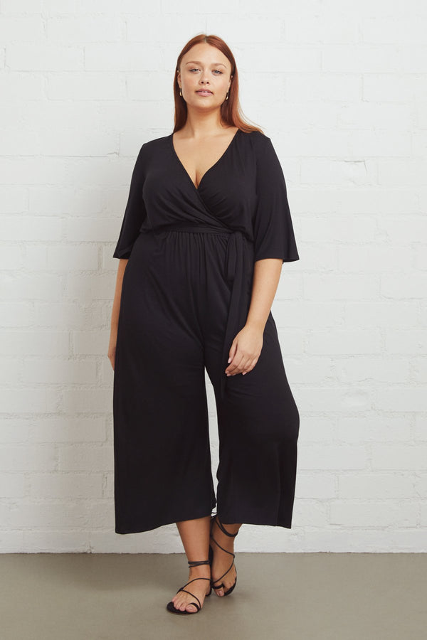 Crop Meridith Jumpsuit - Plus Size