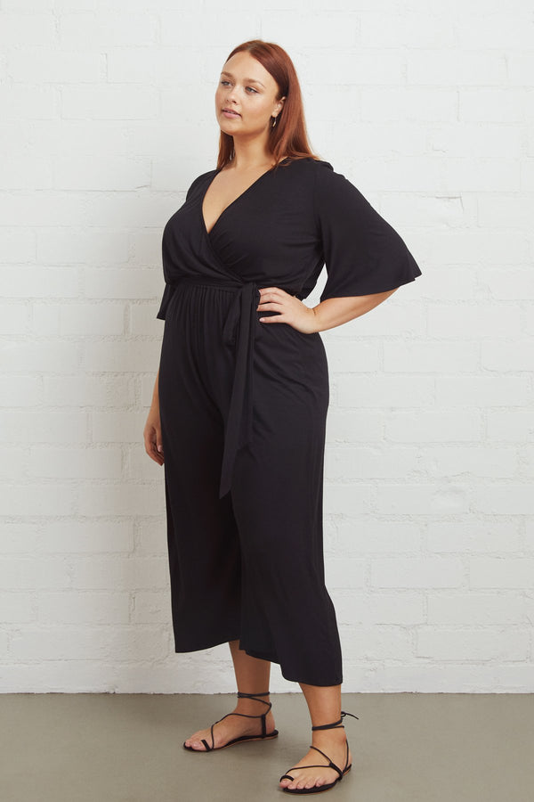 Crop Meridith Jumpsuit - Plus Size