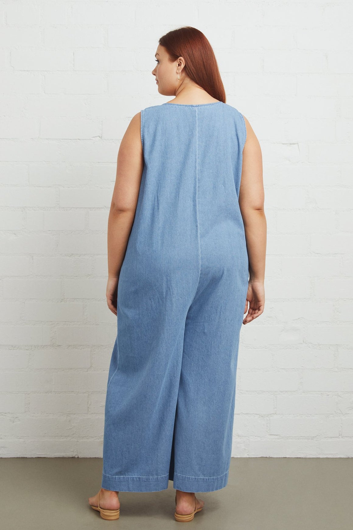 Cody Jumpsuit - Stonewash, Plus Size