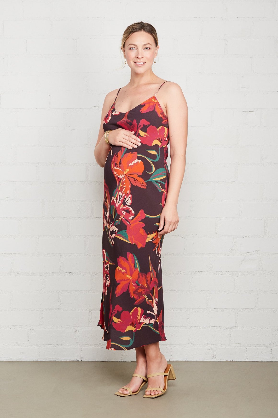 Crepe Bias Dress - Maternity