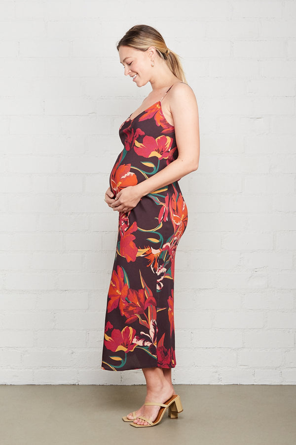 Crepe Bias Dress - Maternity