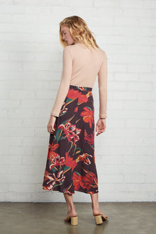 Crepe Midi Skirt