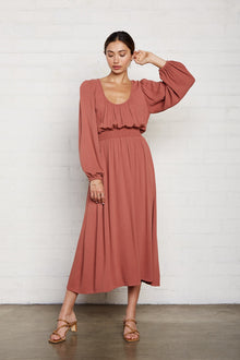 Pucker Rayon Edith Dress