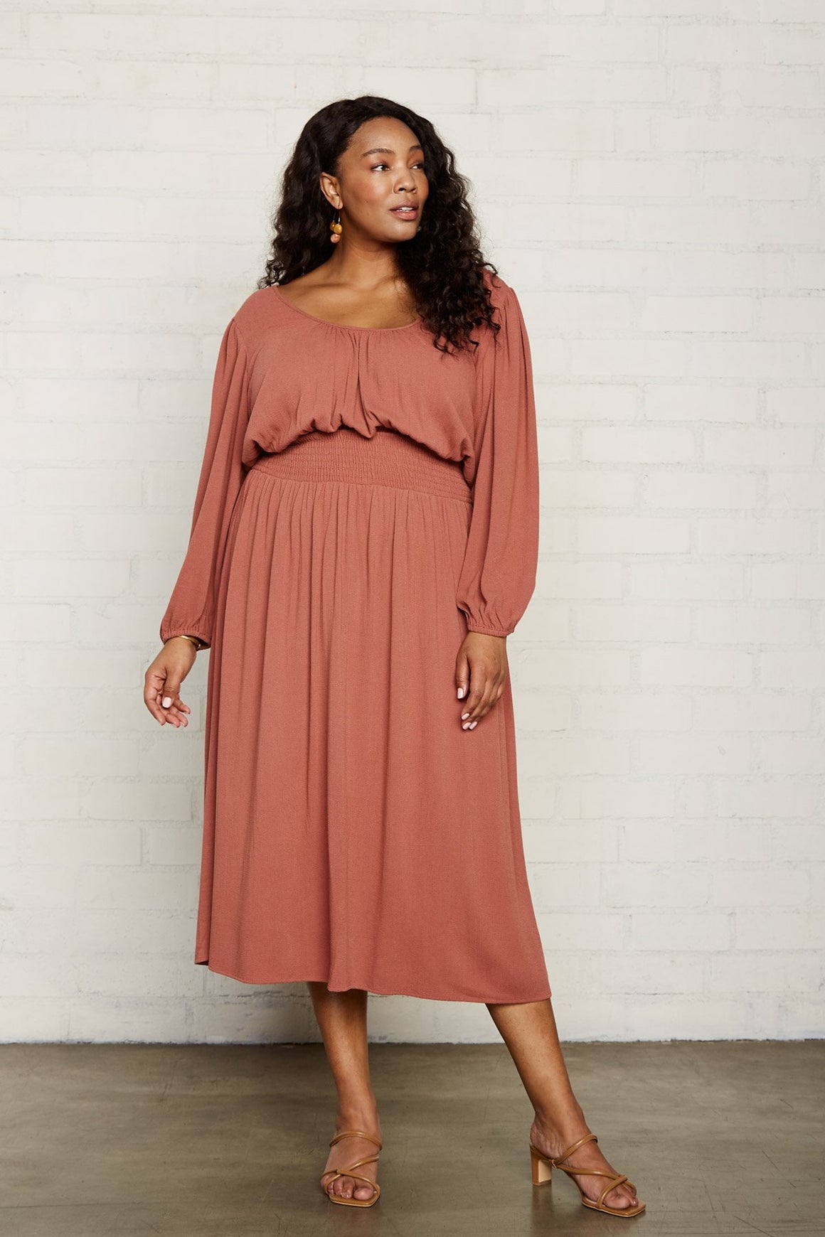 Pucker Rayon Edith Dress - Plus Size
