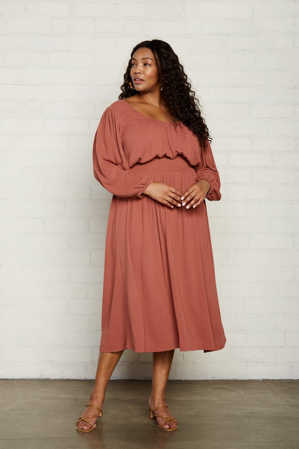 Pucker Rayon Edith Dress - Plus Size
