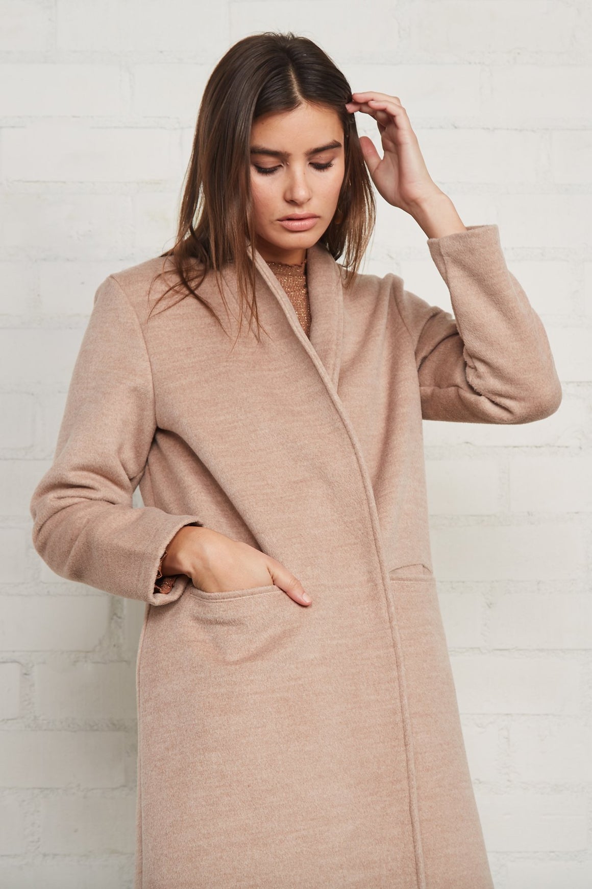 Brushed Felt Sonja Coat