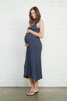 Metallic Rib Fiona Dress - Maternity