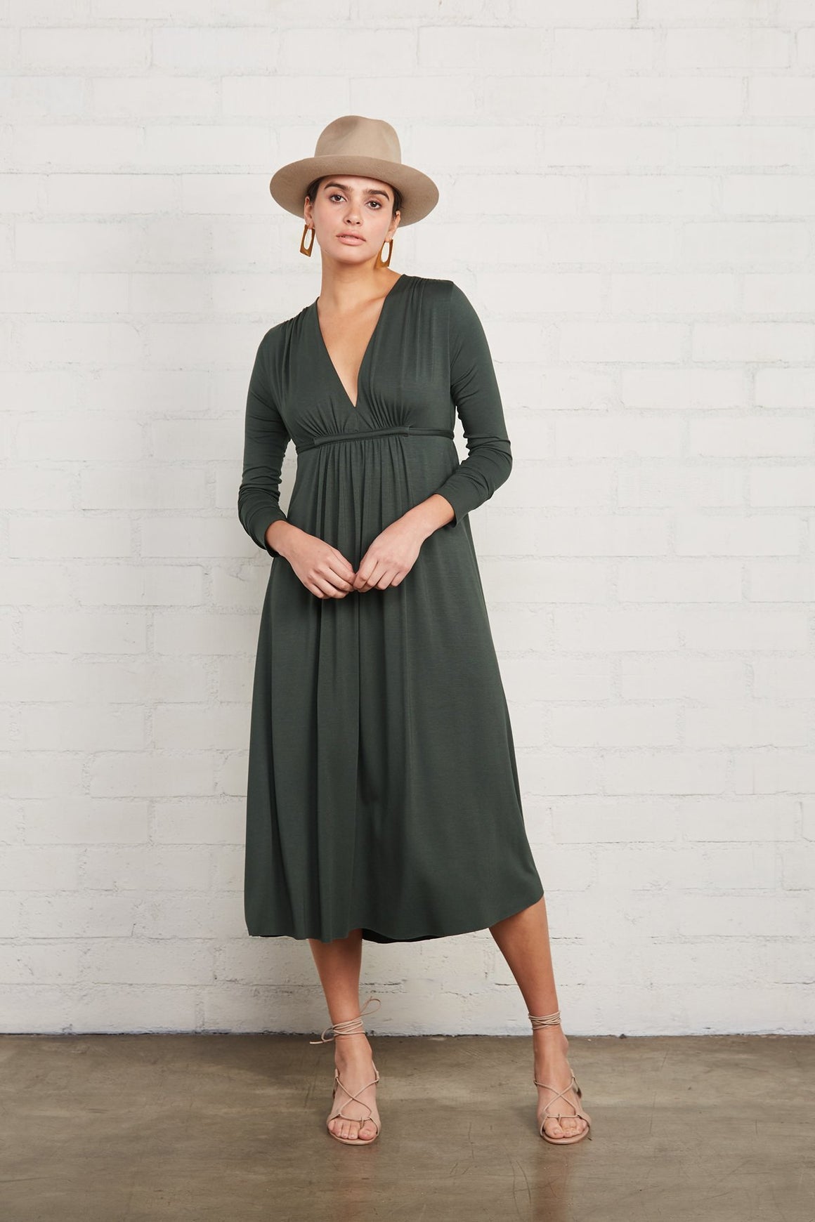 Long Sleeve Mid-Length Caftan Dress
