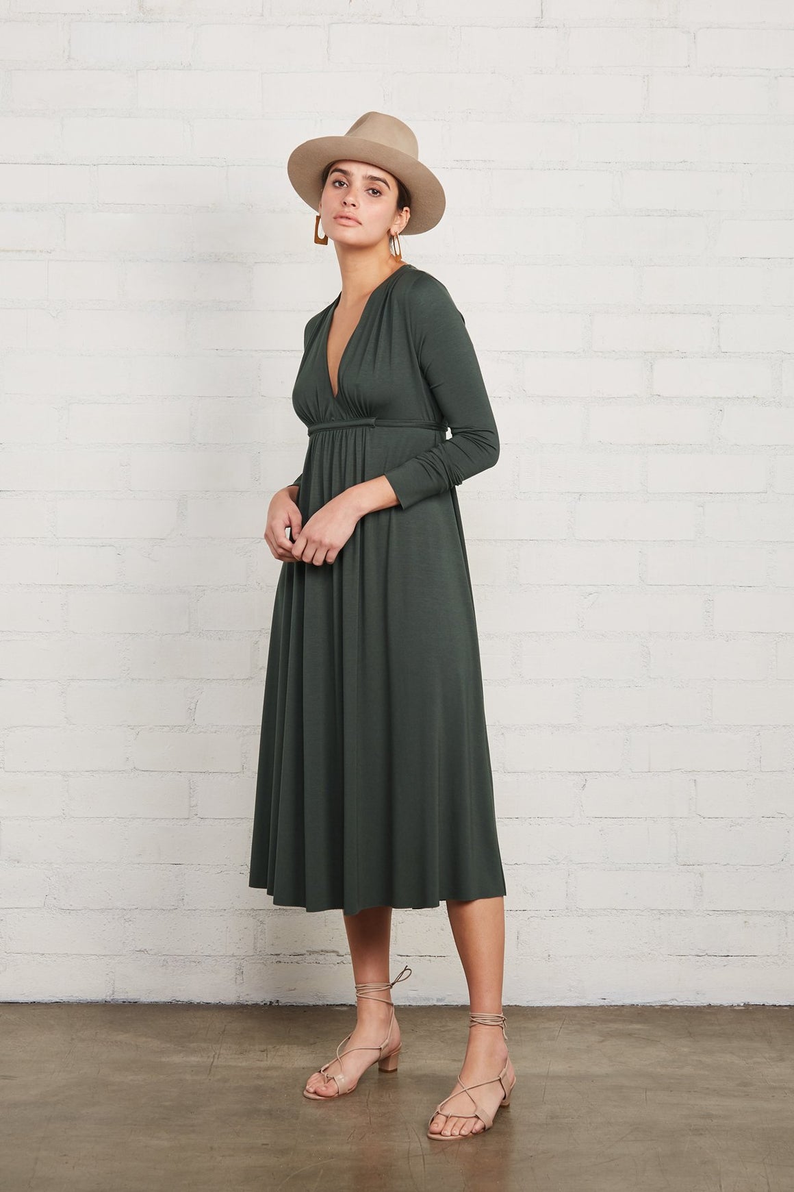 Long Sleeve Mid-Length Caftan Dress
