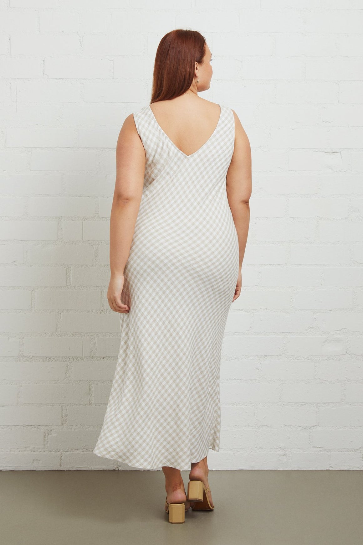 Linen Bias Dress - Plus Size