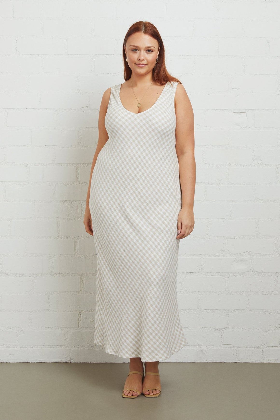 Linen Bias Dress - Plus Size