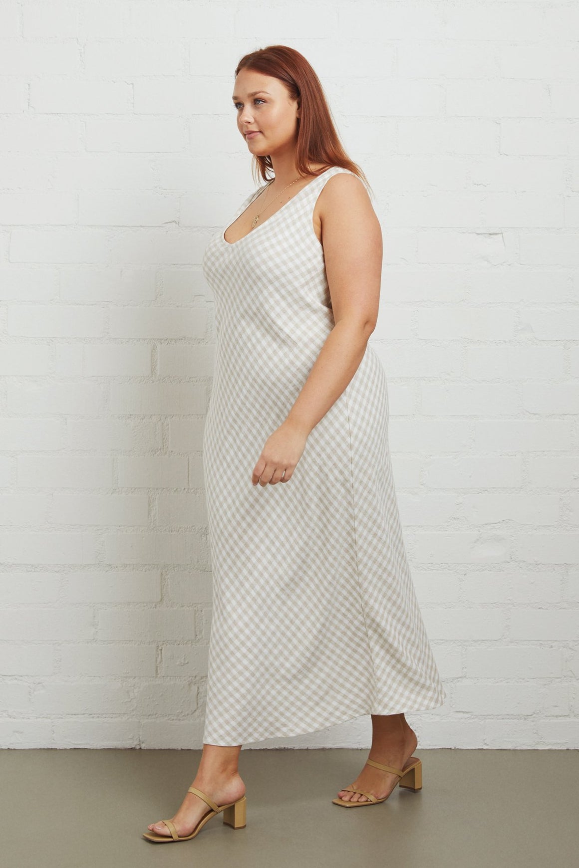 Linen Bias Dress - Plus Size