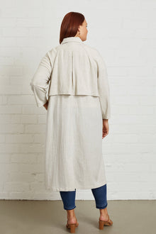 Linen Cary Trench - Plus Size