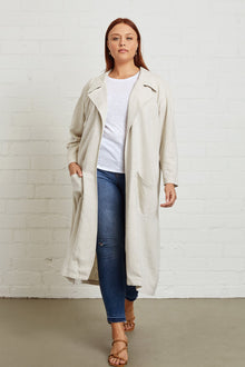 Linen Cary Trench - Plus Size