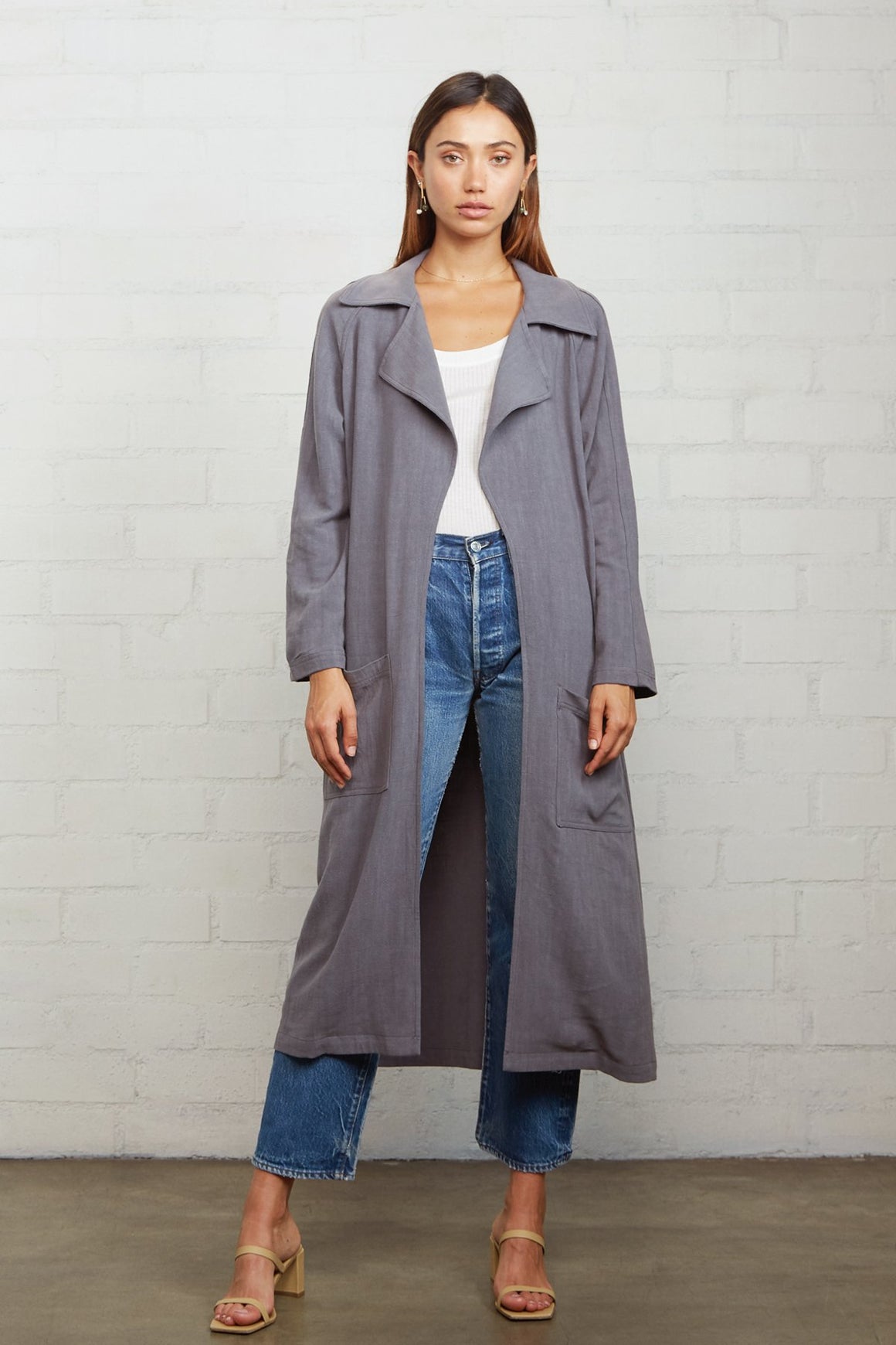Linen Cary Trench