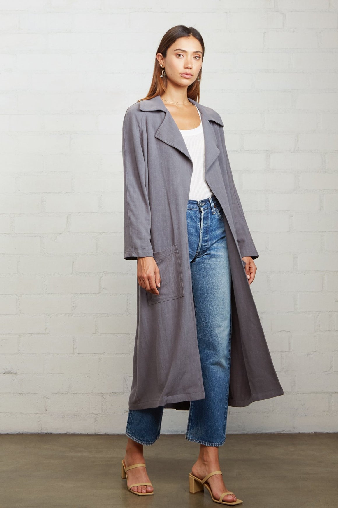 Linen Cary Trench