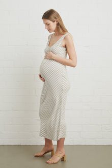 Linen Bias Dress - Maternity