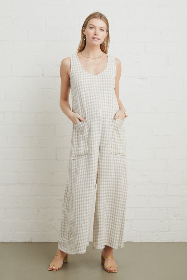 Linen Remy Jumpsuit - Maternity