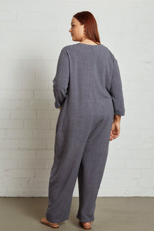 Linen Troy Jumpsuit - Plus Size