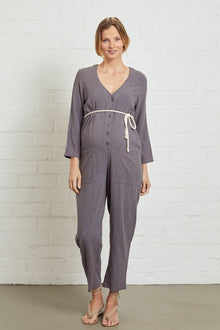 Linen Troy Jumpsuit - Maternity