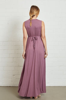 Long Sleeveless Caftan Dress - Maternity