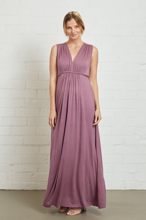 Long Sleeveless Caftan Dress - Maternity