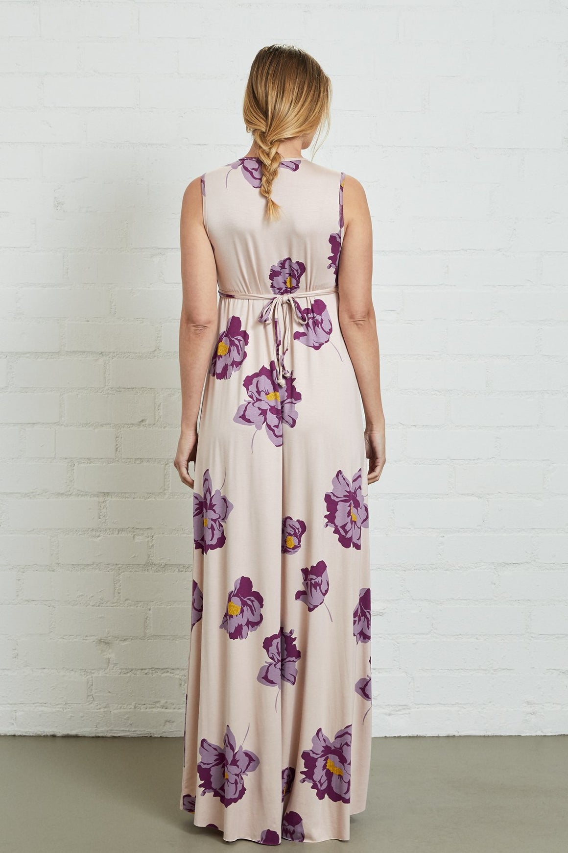 Long Sleeveless Caftan Dress - Maternity