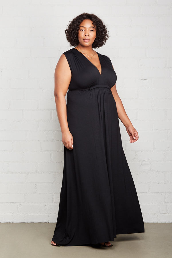 Long Sleeveless Caftan - Plus Size