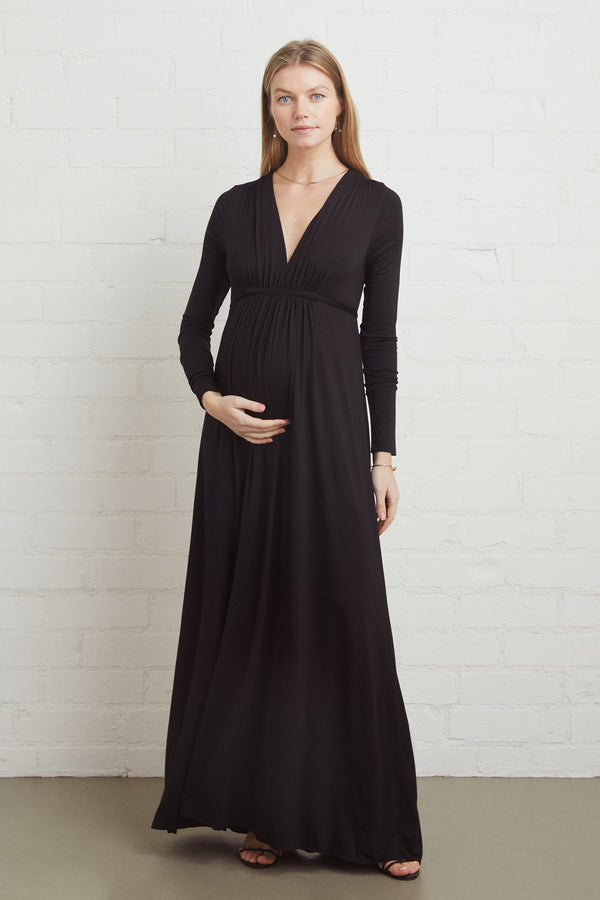 Long Sleeve Full Length Caftan - Maternity