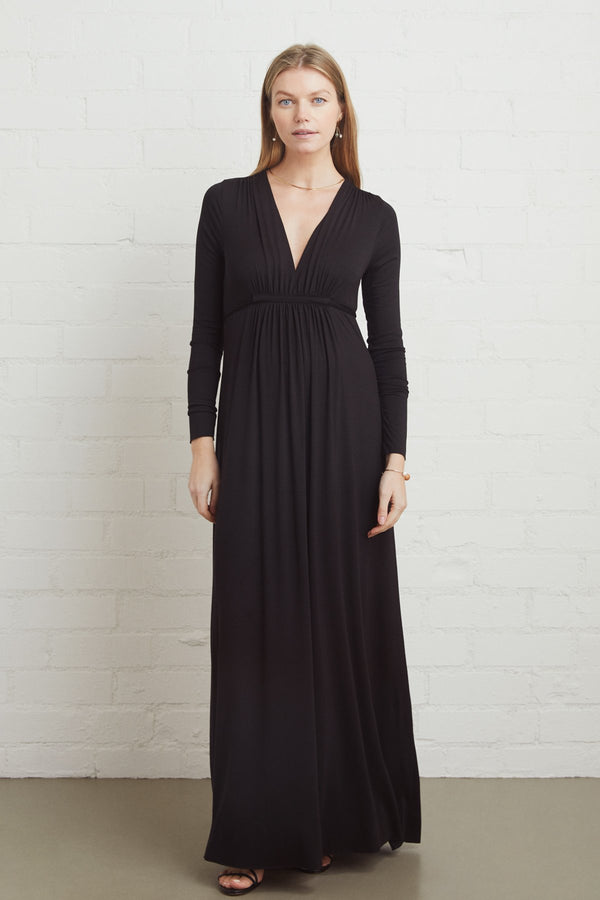 Long Sleeve Full Length Caftan - Maternity