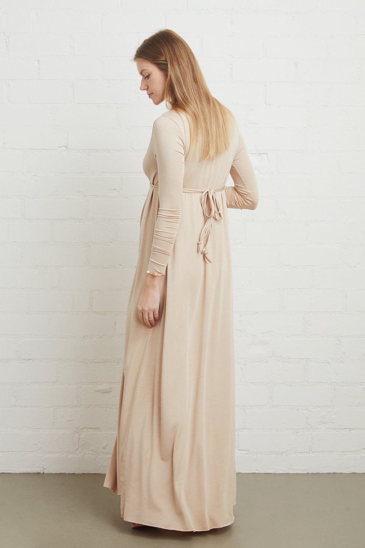 Long Sleeve Full Length Caftan - Maternity