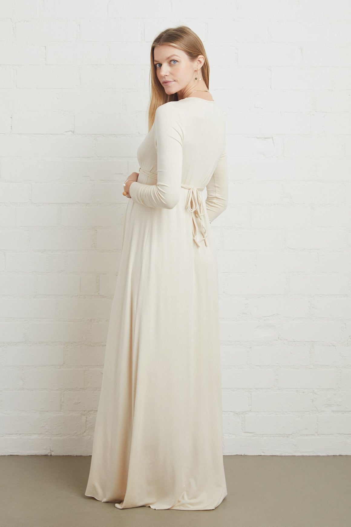 Long Sleeve Full Length Caftan - Maternity