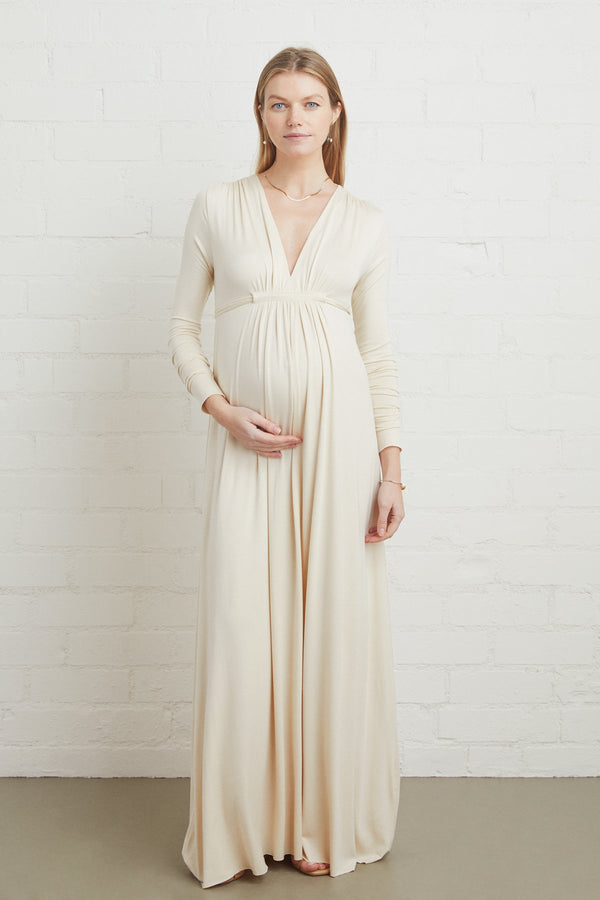 Long Sleeve Full Length Caftan - Maternity