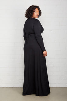 Long Sleeve Full Length Caftan - Plus Size