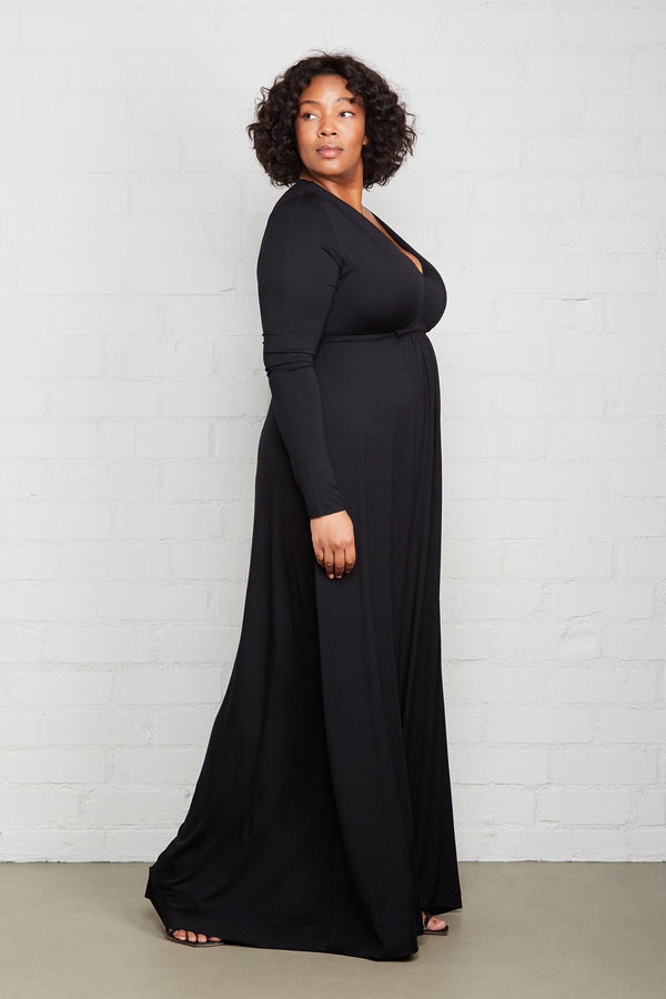 Long Sleeve Full Length Caftan - Plus Size