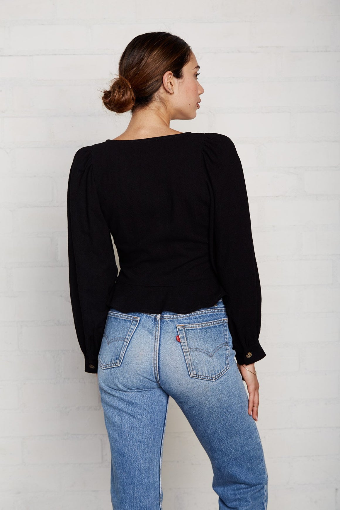 Linen Canvas Portia Top