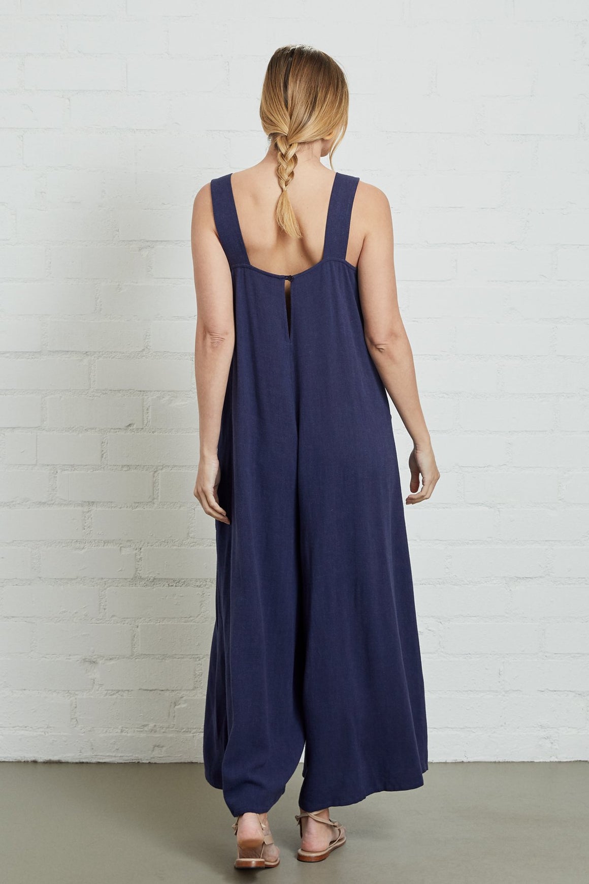 Linen Lyla Jumpsuit - Maternity