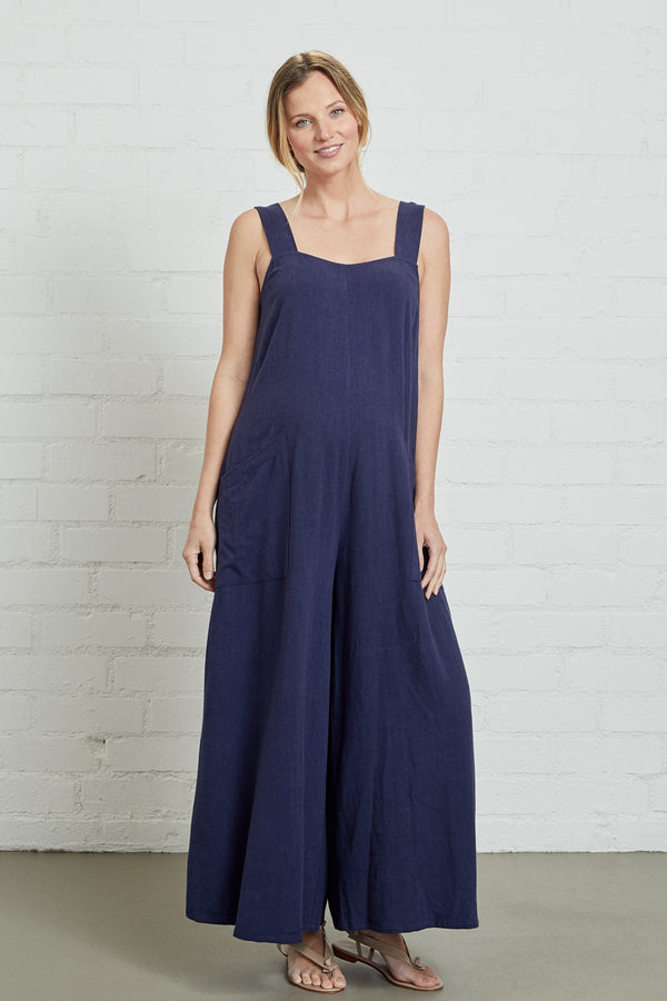 Linen Lyla Jumpsuit - Maternity